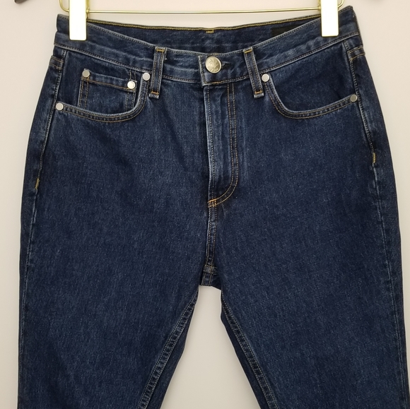 Rag & Bone High Rise Raw Edge Tapered Skinny Jeans - Picture 5 of 12